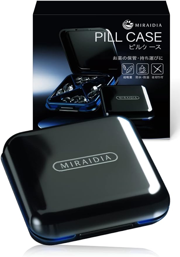 MIRAIDIA Pill Case, Medicine Case, Supplement Case, Portable, Supplement Case, Stylish, Medicine Storage - BeesActive Australia