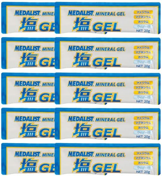 MEDALIST Medalist Salt Gel, 10 Bags, For Marathons, Trail Running, Tolerun, Running, Action Diet, Supplement, Mineral, Salt Supplement, Heatstroke Prevention, Club Activities - BeesActive Australia