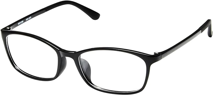 [MOOM] Comfortable and easy-to-use ultra-lightweight square glasses for men, relaxing glasses to wear at home, black color, with original soft case MM-200C1-NS-parent - BeesActive Australia