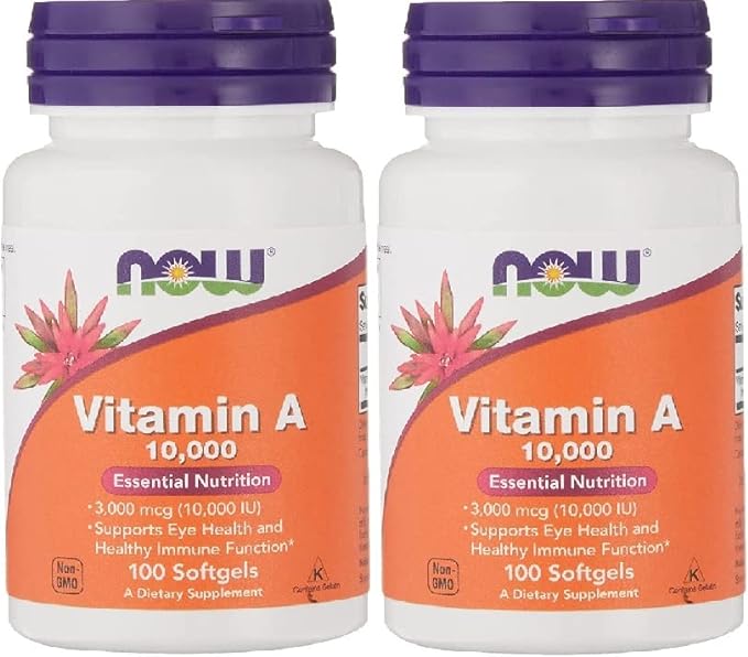 Vitamin A 10000 IU 1 Softgels 2 Now Foods The Warehouse Original Seal Included [Parallel Import] - BeesActive Australia