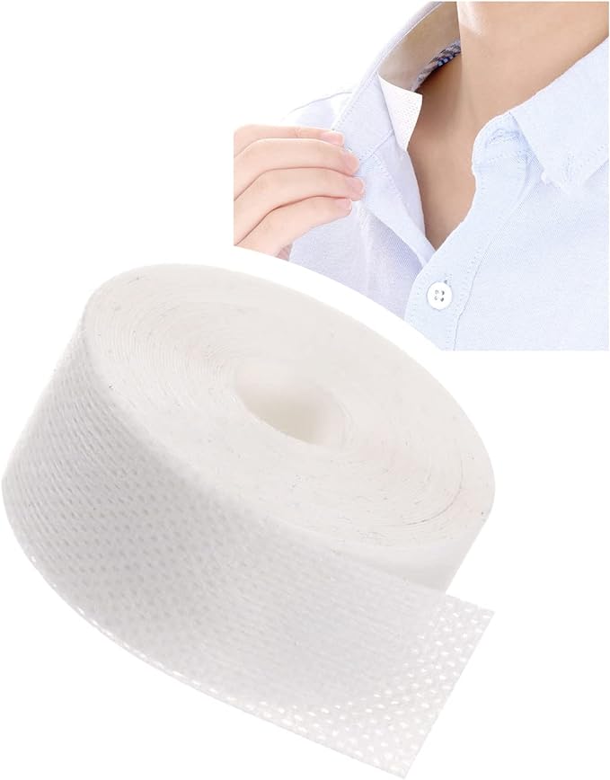 LIKENNY Sweat Pad, Cloth Seal, Sweat Tape for Clothes, 36.6 ft (8 m), Dirty Guard Tape, White, Shirt, Hat Liner, Collar, Sweat Absorbent, Stain Prevention, Non-Woven Fabric, Disposable -  Australia