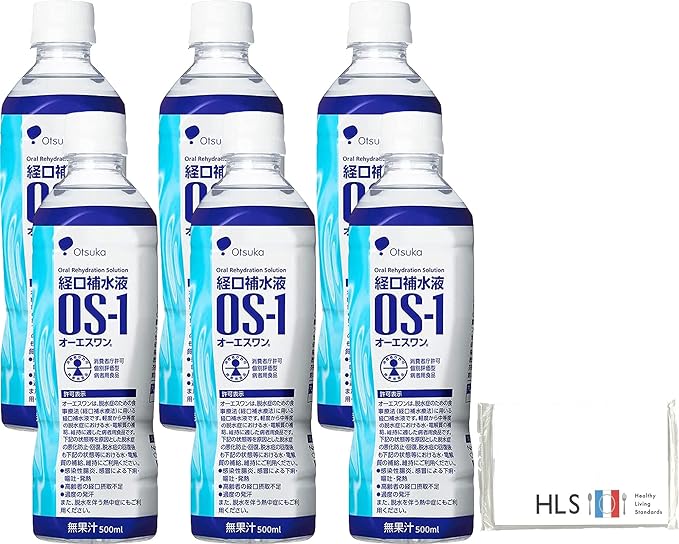 OS-1 Oral Rehydration Solution OS-1 16.9 fl oz (500 ml) x 6 Bottles with Original Pocket Tissue - BeesActive Australia