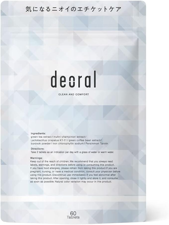 Deoral Etiquette Supplement Deo Attack Green Tea Polyphenol Champignon 30 days supply - BeesActive Australia