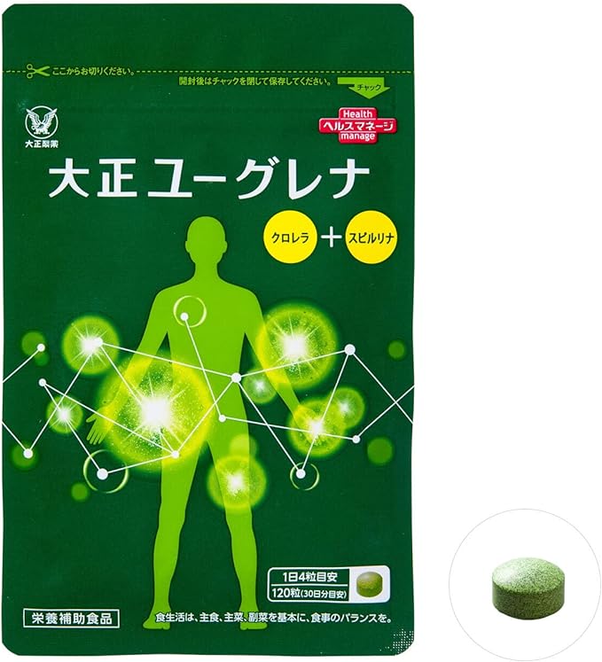 Taisho Pharmaceutical Taisho Euglena [Nutritional Supplement Euglena Supplement Spirulina Chlorella Yaeyama Euglena] 120 tablets (30 days supply) - BeesActive Australia