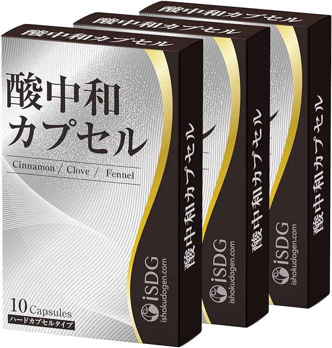 ISDG Cinnamon Supplement Contains Cinnamon Powder, Clove Powder, Fennel Powder, etc. Acid Neutralizing Capsule Set of 3 - BeesActive Australia