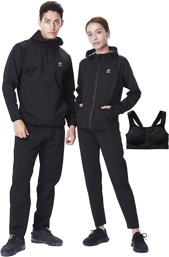 CM-S Sauna Suit, Men's, Women's, Top and Bottom Set, Includes Spobra, Video Included, Washable -  Australia