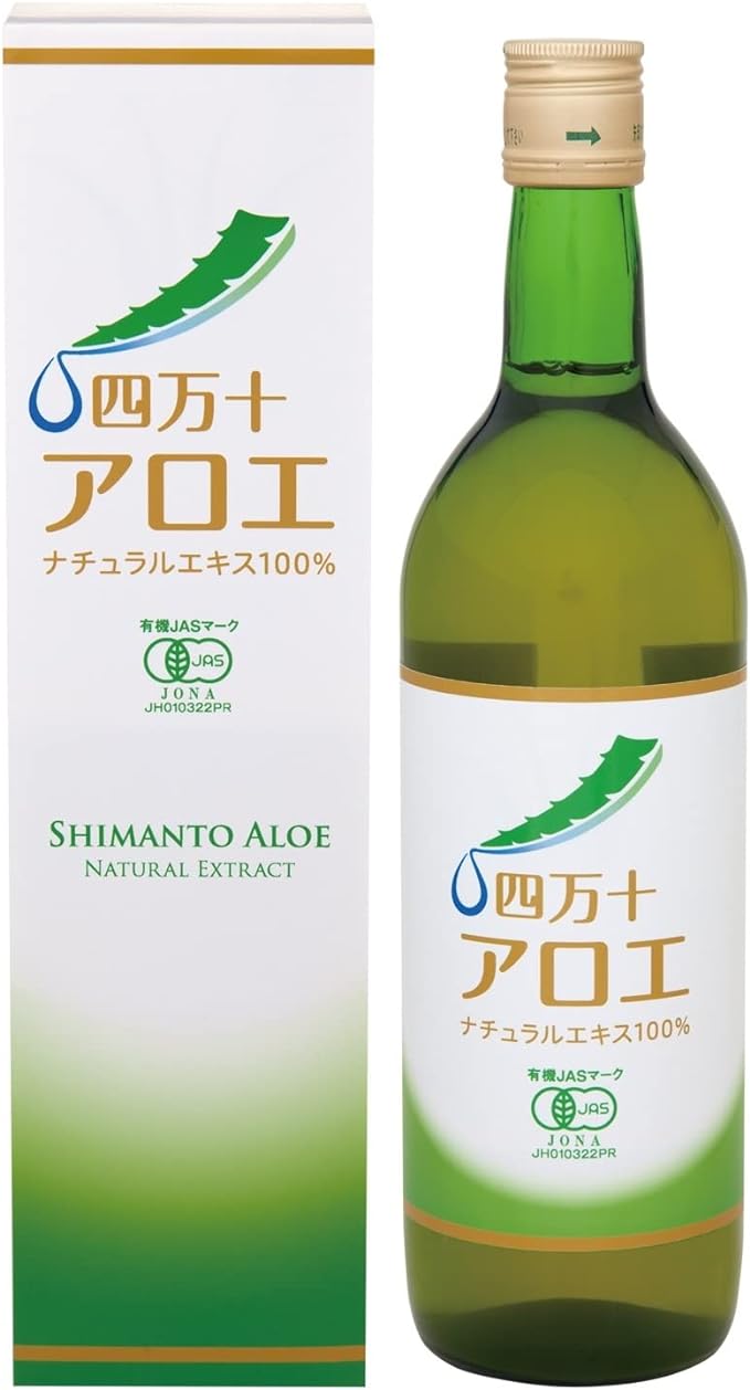 My Organic Shimanto Aloe Extract, 100% Natural Extract, 24.3 fl oz (720 ml), Kidachialoe Stock Solution, Made in Japan, Additive-Free, No Pesticides, Organic JAS - BeesActive Australia