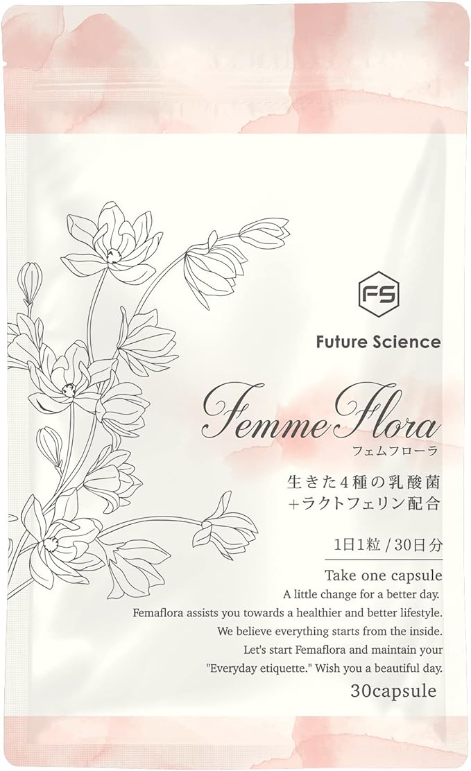 Future Science Femflora Women's Lactic Acid Bacteria Supplement (30 tablets / 30 days) Delicate Zone Discomfort/Odor (Contains Lactobacillus Lactoferrin) Enteric Coated Vaginal Environment - BeesActive Australia