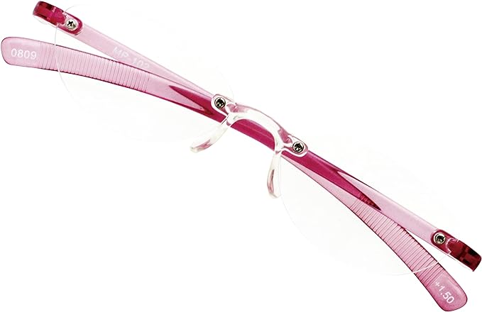 [Senior "Ai" Club] senior eye club Reading Glasses Women's Rimless TR-90 Simple Lightweight with Case MP-102 - BeesActive Australia