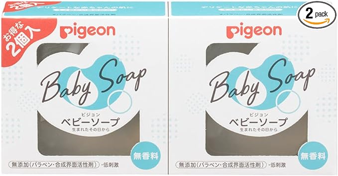 Pigeon Baby Soap, 3.2 oz (90 g) x 2 Packs - BeesActive Australia