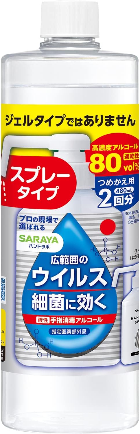 Saraya Hand Lab Hand Disinfection Spray VH Refill (Specified Quasi Drug) - BeesActive Australia