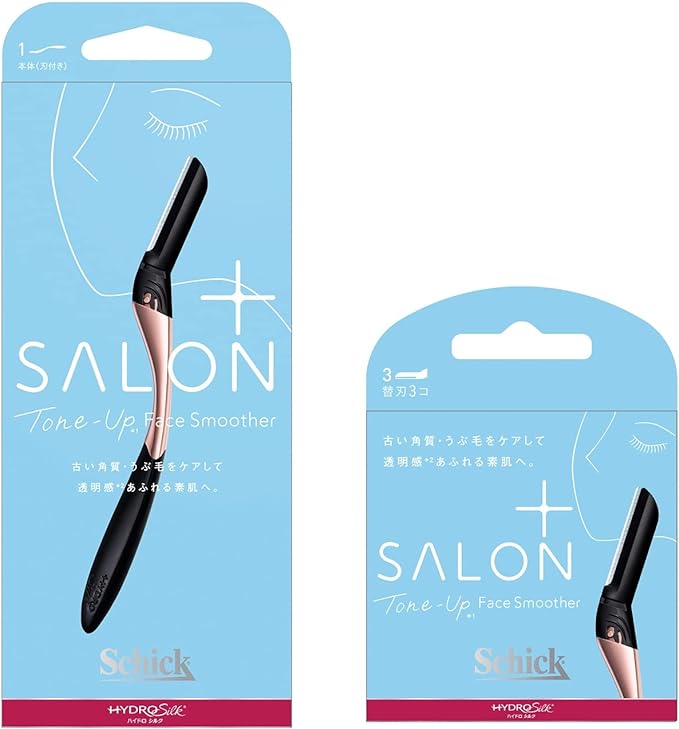 Hydro Silk Salon Plus Tone Up Face Smoother Holder (with blades) + Replacement Blades (3 pieces) -  Australia