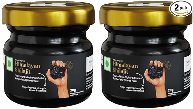 BIGBRANDS Himalayan Shilajit/Sila Jate Resin 40g - For Endurance and Stamina - Super Saver 2 Pack - BeesActive Australia