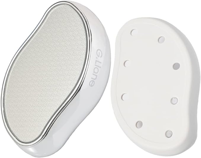 Heel Exfoliating Nano Glass Foot File Exfoliating -G.Liane Crystal Glass Heel File Foot Care Tool for Exfoliating Files Wet and Dry Unisex (Silver) -  Australia