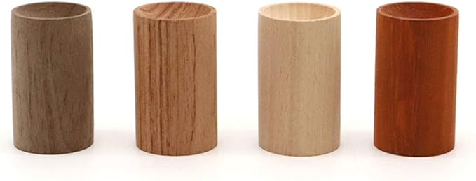 Aroma Dish Natural Wood Set of 4 Aloma Wood Aroma Diffuser Wooden Portable Car Bedroom Living Room Restroom Store Sleep Meditation Air Freshener Aroma Oil - BeesActive Australia