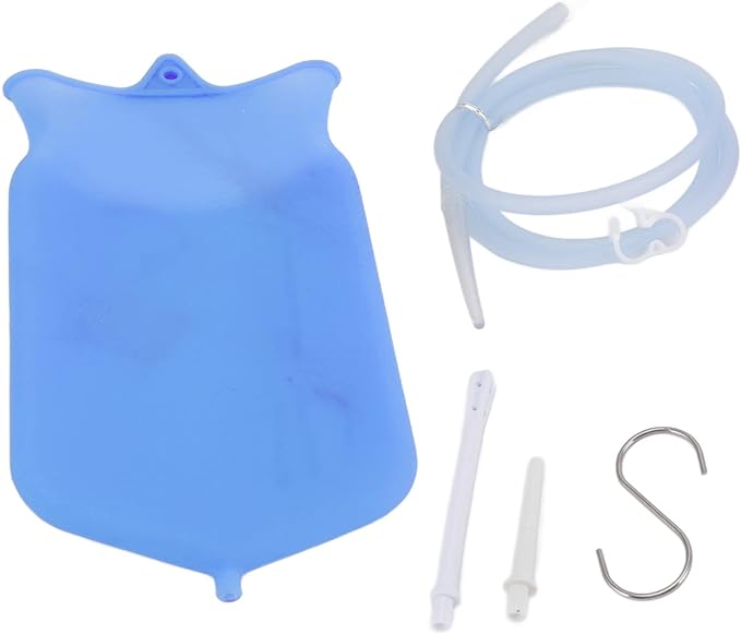 Enema Bag Kit, Colon Cleaning Kit, Large Capacity, Non-Toxic, Unisex (Blue) - BeesActive Australia