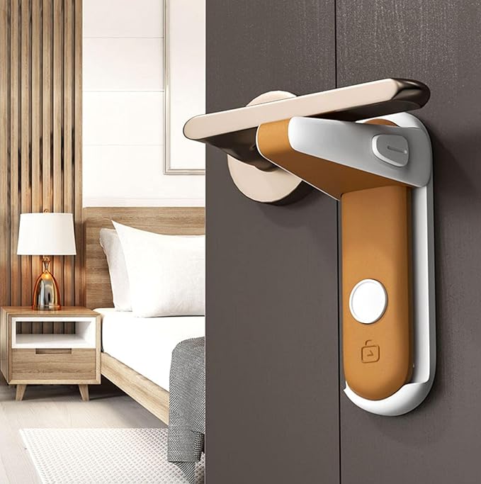 FTBOL (2023 New Upgrade) Door Lock, Child Lock, Child Safe, Cat Escape Prevention, Aftermarket, Baby Guard, Cats, Prevents Open and Close, Door Lever Fixed, Baby Finger Scissors, Prank Prevention, -  Australia