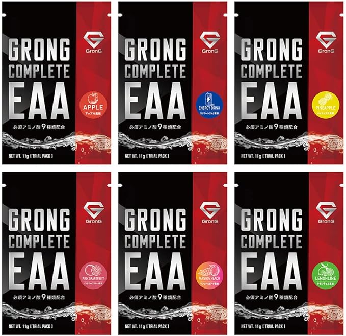 GronG COMPLETE EAA Essential Amino Acid Trial Pack 11g All 6 Types Set - BeesActive Australia