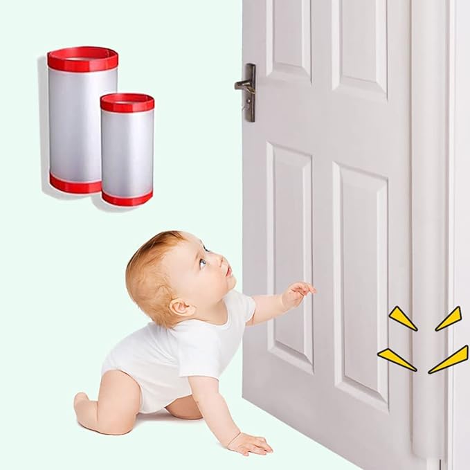 Finger Scissors Prevention, Door, Finger Pinching Prevention, Finger Scissors Prevention Cover, Gap Cover, Cling Prevention, Set of 2, 6.7 x 55.1 x 55.1 inches (17 x 140 x 10 x 140 cm), Door Stopper, -  Australia