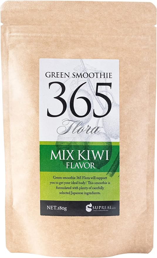 Green Smoothie Diet 180g Approximately 30 cups Powder Kiwi Flavor No Artificial Sweeteners Smoothie Lactic Acid Bacteria Enzyme Inulin Green Smoothie 365 Flora - BeesActive Australia
