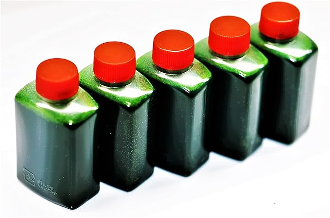 Safe Japanese Solution - Large 1.7 fl oz (50 ml) Talebin! 5 concentrated raw chlorella solutions (250 g); Instruction manual included; Raw chlorella (safe when shipped with ice packs and cooling bags) - BeesActive Australia