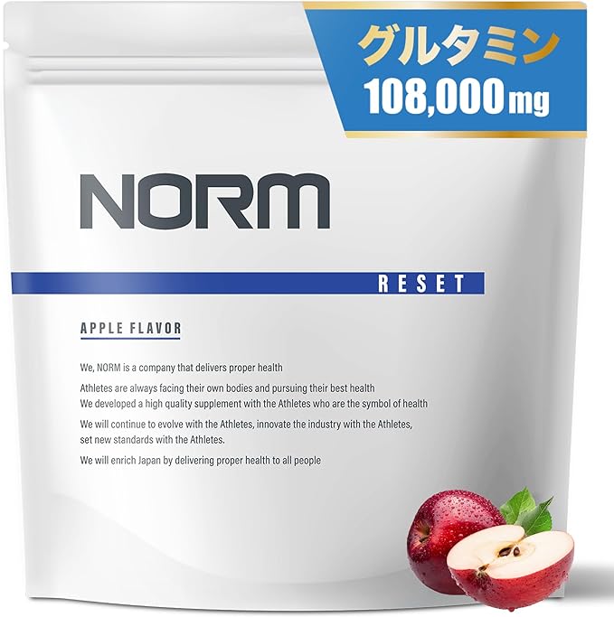 NORM Glutamine 108,000mg Glycine 64,500mg Apple flavor No artificial sweeteners Contains super fruit Made in Japan Reset Powder - BeesActive Australia