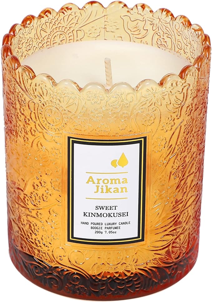 Aroma Jikan SweetKinmokusei Aroma Candle, Osmanthus Scent, Floral, 7.1 oz (200 g), 35 Hours, Sweet Flower Scent, Natural Material, Soy Wax, White Day, Valentine's Day, Mother's Day -  Australia