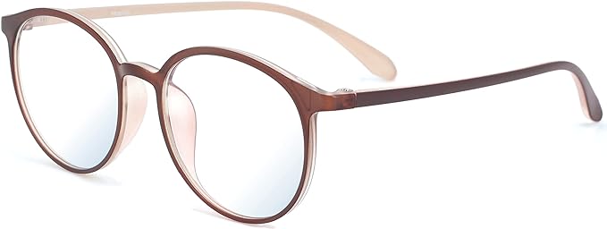 MoëLife Ultra Lightweight 0.5 oz (13.6 g) with Aluminum Case, Blue Light Reduction Glasses, No Prescription, Women's Glasses, Blue Light Reduction Glasses, Men's, Stylish, Round Glasses, Blue Cut Glasses, PC Glasses, Gaming Glasses - BeesActive Australia