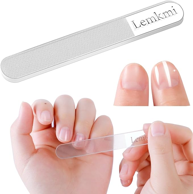 Lemkmi Nail File, Nail Polish, Made of Glass, Made of Glass, Gets Shiny in 5 Seconds -  Australia