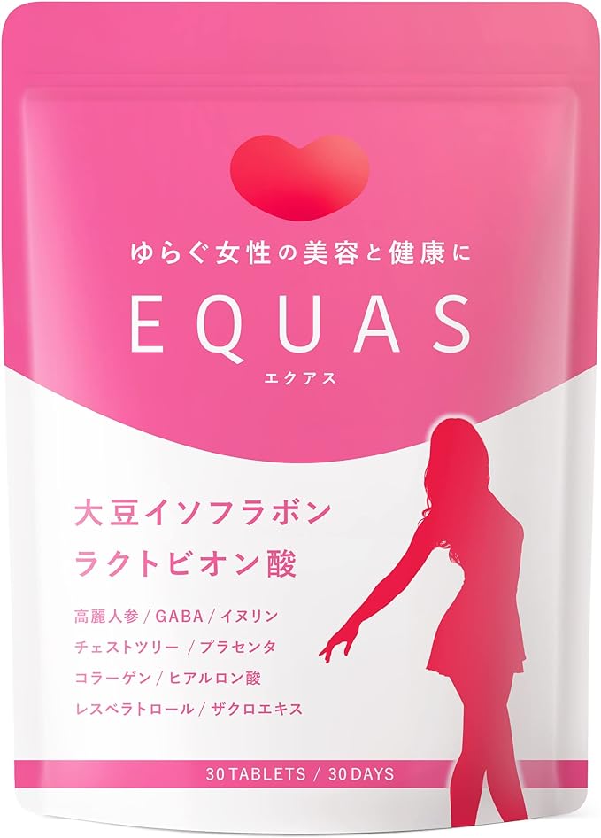 EQUAS equol production Soy isoflavones Lactobionic acid Ginseng GABA Collagen Hyaluronic acid Contains 11 types of female support ingredients Domestic production 30 days supply (30 days supply) - BeesActive Australia