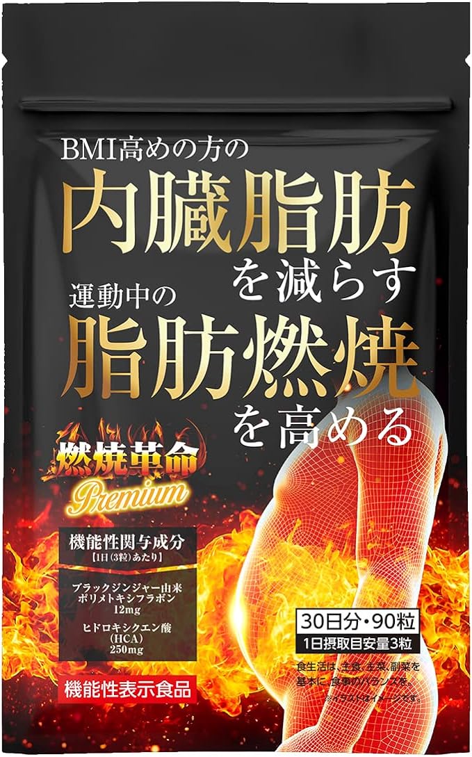 Burning Revolution Premium Reduce visceral fat Increase fat burning Diet Support Black Ginger HCA Supplement 30 days supply - BeesActive Australia