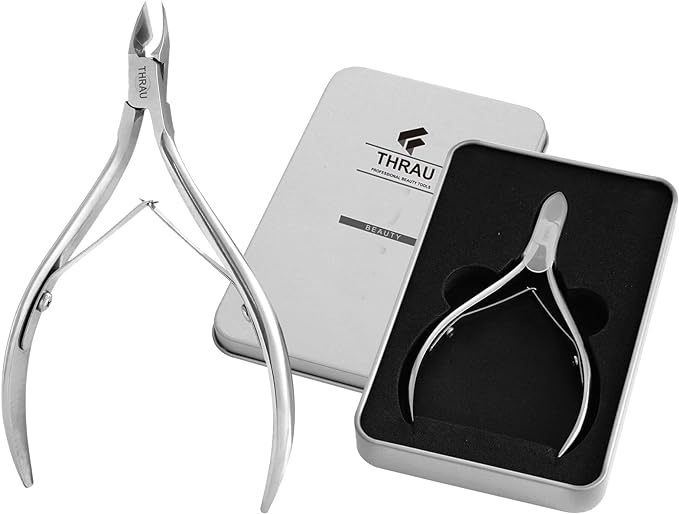 THRAU cuticle trimmer, newly upgraded cuticle nipper, safe and sharp cuticle cutter clipper for perfect pedicure, comfortable grip and easy to carry - BeesActive Australia