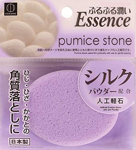 Purupuru Moisturizing Essence Artificial Pumice Stone with Silk Powder for Elbows, Knees, Heels, 7968 Levarage - BeesActive Australia
