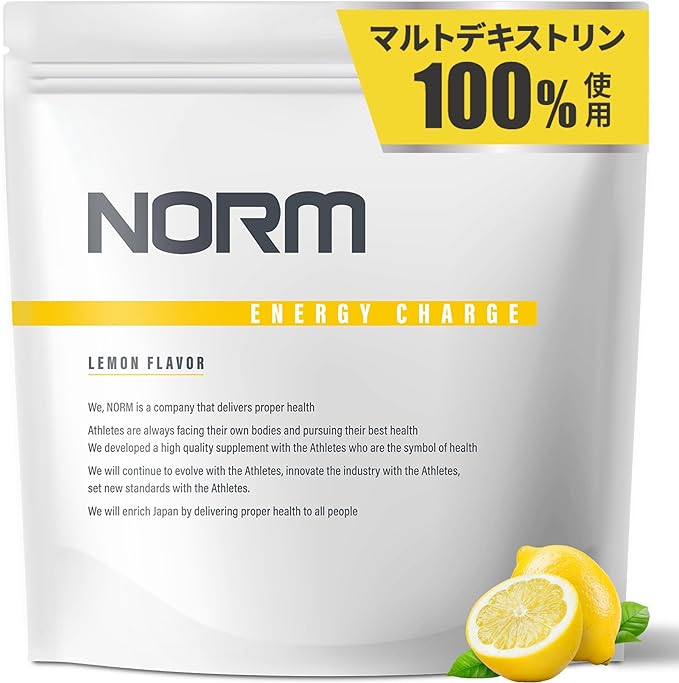 NORM Energy Charge Citric Acid Maltodextrin Sports Drink Vitamin B1 Made in Japan No Artificial Sweeteners Powder Lemon Flavor 1 Bag - BeesActive Australia