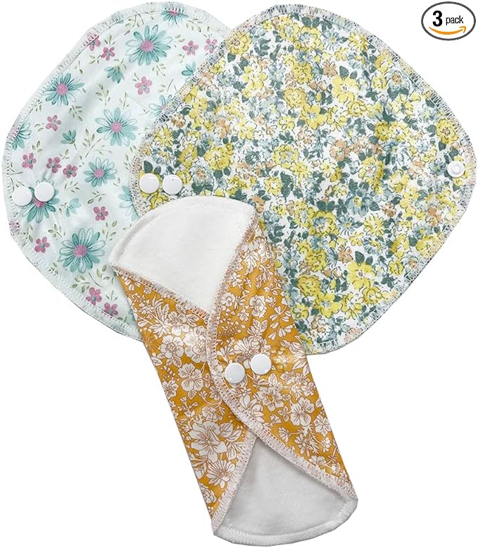 Cloth Napkins, Liners, Set of 3, Napkins with Snaps, Liners, Everyday Use, Trial, 100% Cotton Flannel Fabric, Cloth Nap, Handkerchief Type, Cloth Liner (L Set) - BeesActive Australia