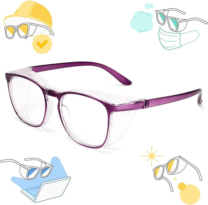 Soarea Hay Fever Glasses, Women's, Men's, Pollen Prevention, Anti-Fog Fashionable for Pollen, Fluffy, Splash Prevention Glasses, Blue Light, Date, Glasses Dust, Splash Prevention, Lightweight - BeesActive Australia