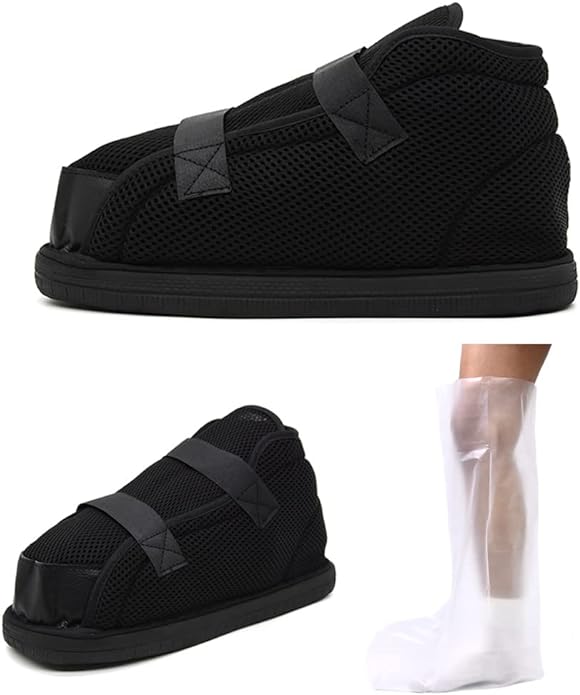 AOIREMON Gypsum Shoes, Postoperative Shoes, For Nursing Care, For Injuries, Fracture Sandals, Gypsum Shoes, Joint Articulation, Walking Aid, Left & Right Hand, One Foot Adjustable, Nursing Shoes, -  Australia