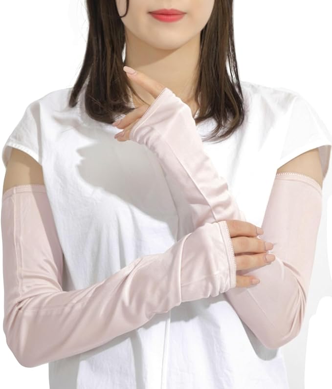 LINOR Women's Silk Arm Cover, UV Protection, Cool, Smooth, Beautiful Skin, Keep Skin White -  Australia