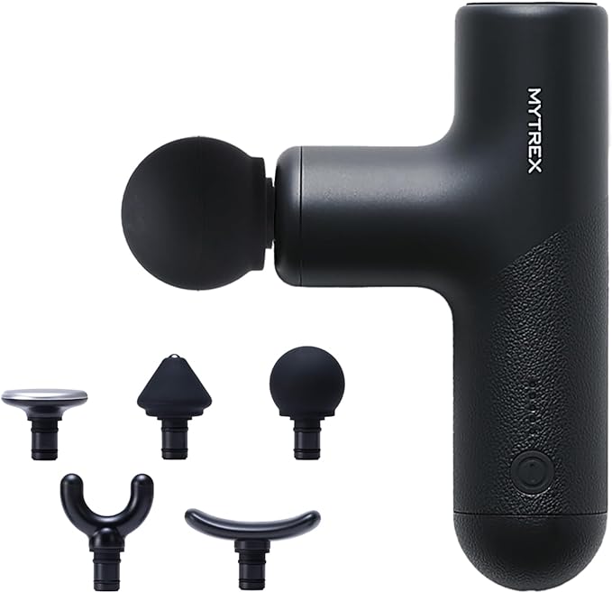MYTREX REBIVE AIR Black Myofascial Release Gun Handy Gun Body Care Face Care Muscle Relaxation Vibration Shoulder Waist Legs Small Revive Air MT-RBA-22B - BeesActive Australia