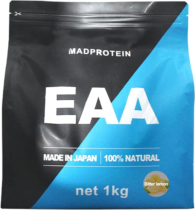 MAD PROTEIN (Mad Protein) EAA No artificial sweeteners All-in-one Made in Japan 12 types to choose from (Bitter Lemon, 1kg) - BeesActive Australia
