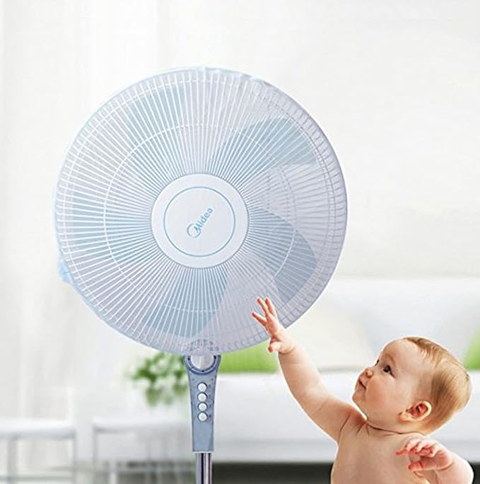 Creve Cell Fan Cover, Large Size, Safety Net, Anti-Dust, Fits 11.8 - 15.7 inches (30 - 40 cm), Blue (1 Piece) -  Australia