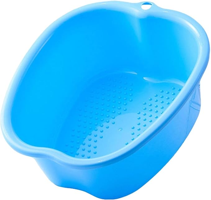 Milageto Foot Bath Foot Bathtub Sturdy Durable Portable Plastic Foot Bath Bucket Large Foot Massage Foot Bath Foot Bath SPA Basin for Home Foot Spa, Blue - BeesActive Australia