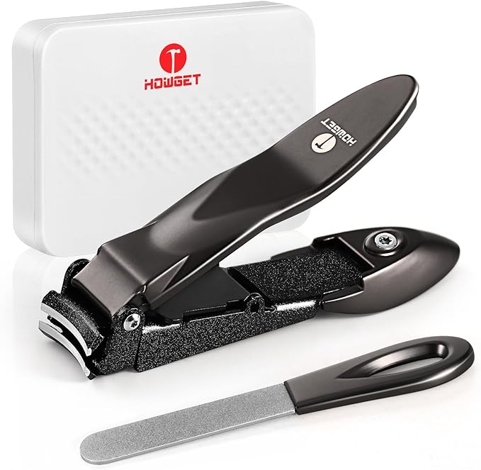 HOWGET Nail Clippers, Anti-Splash, Sharp, For Hands and Febs, Unisex, Includes Exclusive Storage Case, Easy Storage (Luxury Gray) -  Australia