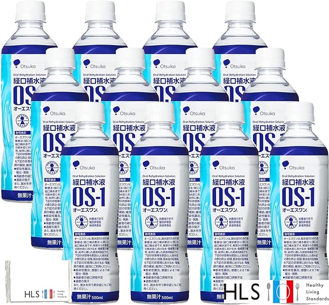[HLS] Otsuka Pharmaceutical Factory Oral Rehydration Solution OS-1 OS-1 500ml x 12 bottles Comes with HLS original pocket tissue - BeesActive Australia