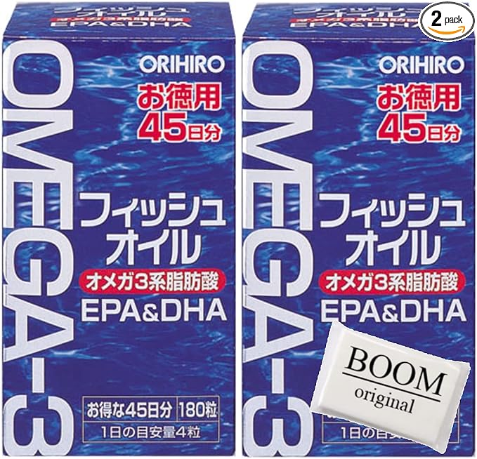 Orihiro Fish Oil 180 grains x 2 pieces set [BOOM original limited] - BeesActive Australia