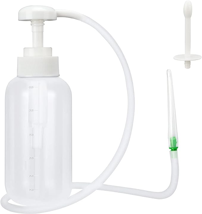 Soxeeh Multi-Purpose Cleansing Pump, Dual Use, Manual Pump, 20.1 fl oz (600 ml) Large Capacity, 19.7 inches (50 cm) Tube, Replacement Head - BeesActive Australia