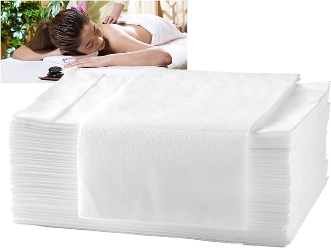 Henaco Waterproof Sheet, Non-woven Fabric, Individually Packaged, Disposable Bed Sheet, Paper Sheet, Nursing Sheet, Hygienic, Beauty Salon, Waterproof, Oilproof, Commercial Use, Width 31.5 x Length 70.9 inches (80 x 180 cm), Pack of 50, White -  Australia
