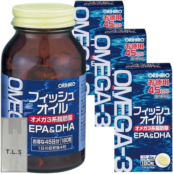[3 boxes + bonus] Orihiro Fish Oil (EPA/DHA) 180 tablets x 3 (135 days supply) [EPA/DHA] - BeesActive Australia