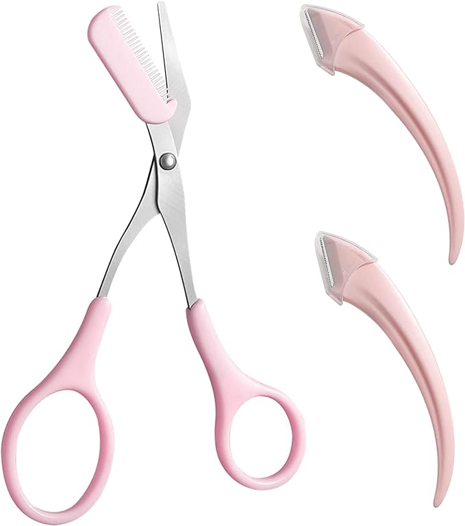 3 PCS Eyebrow Repair Beauty Tool Set with Comb Eyebrow Repair Scissors Professional Eyebrow Repair Scissors Stainless Steel Precision Eyebrow Repair Scissors Set for Men and Women Eyebrow Repair Tools -  Australia