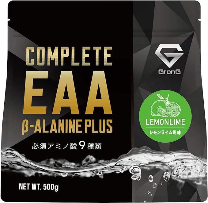 GronG COMPLETE EAA Beta Alanine Plus Essential Amino Acid Lemon Lime Flavor 500g - BeesActive Australia